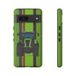 Lime Green Tractor #1 Tough Phone Case