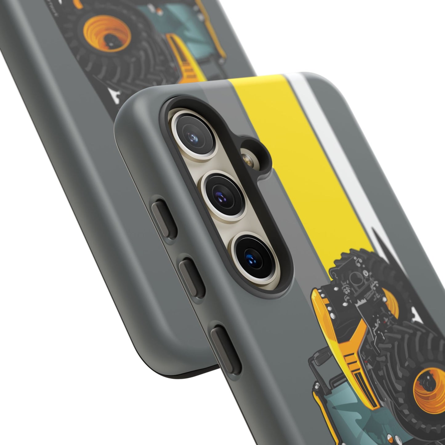 Yellow Fastrak 4000 Series Tough Phone Case - Grey