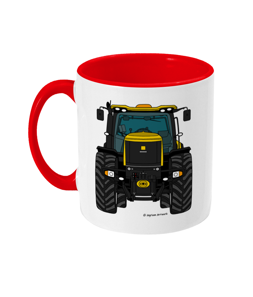 Yellow Fast Tractor #2 11oz Coloured Mug