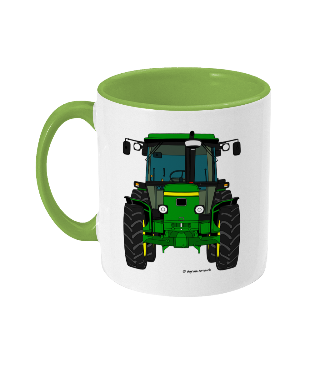 Green Tractor #3 11oz Coloured Mug