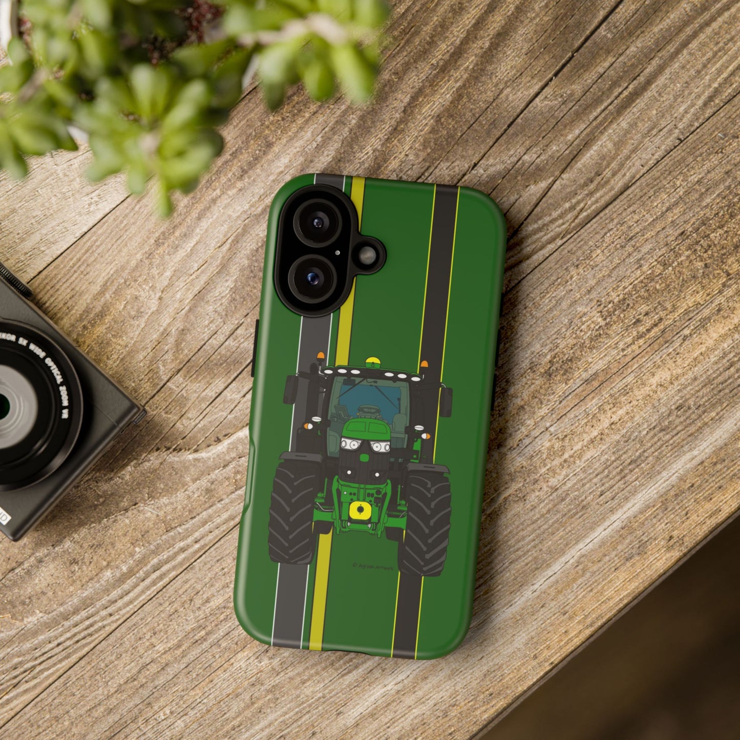 Green Tractor #1 Tough Phone Case