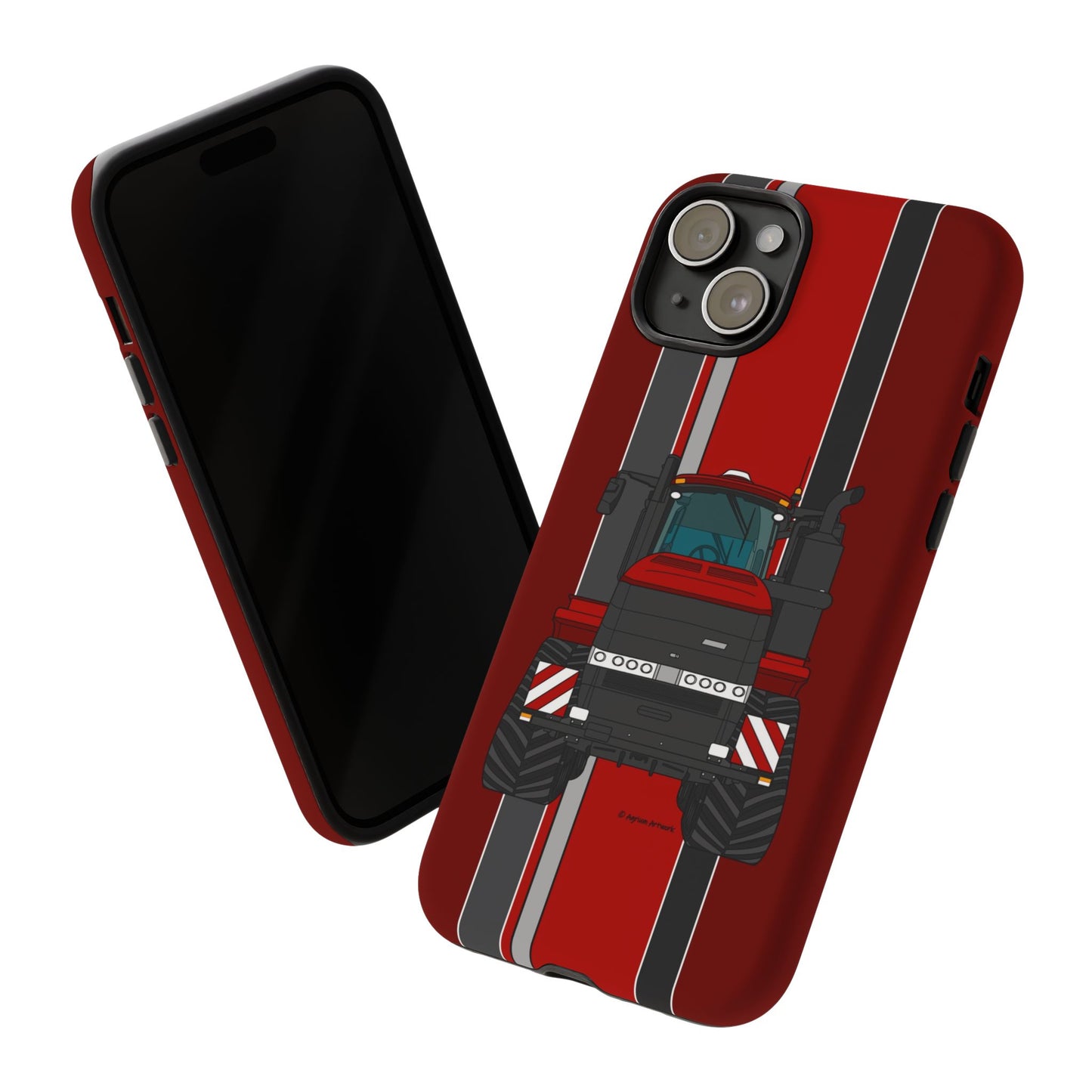 Dark Red Tractor #2 Tough Phone Case