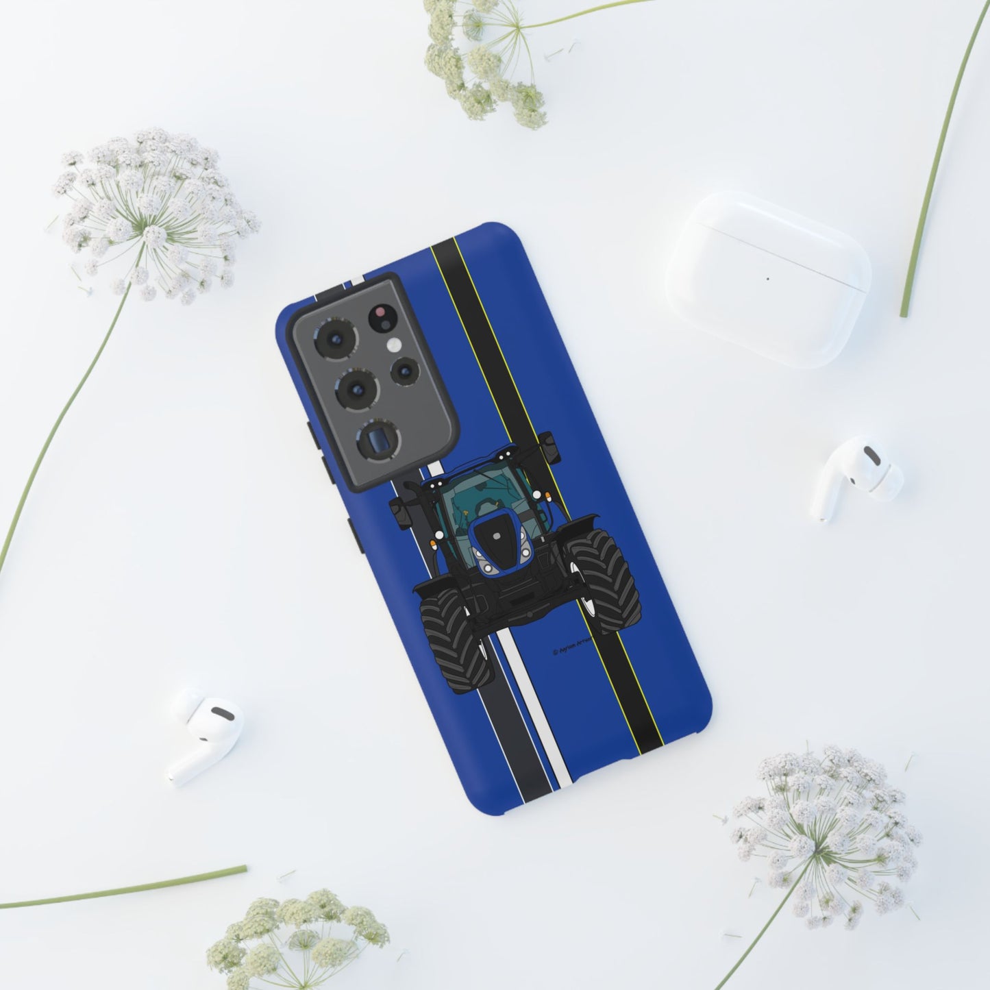 Blue Tractor #1 Tough Phone Case