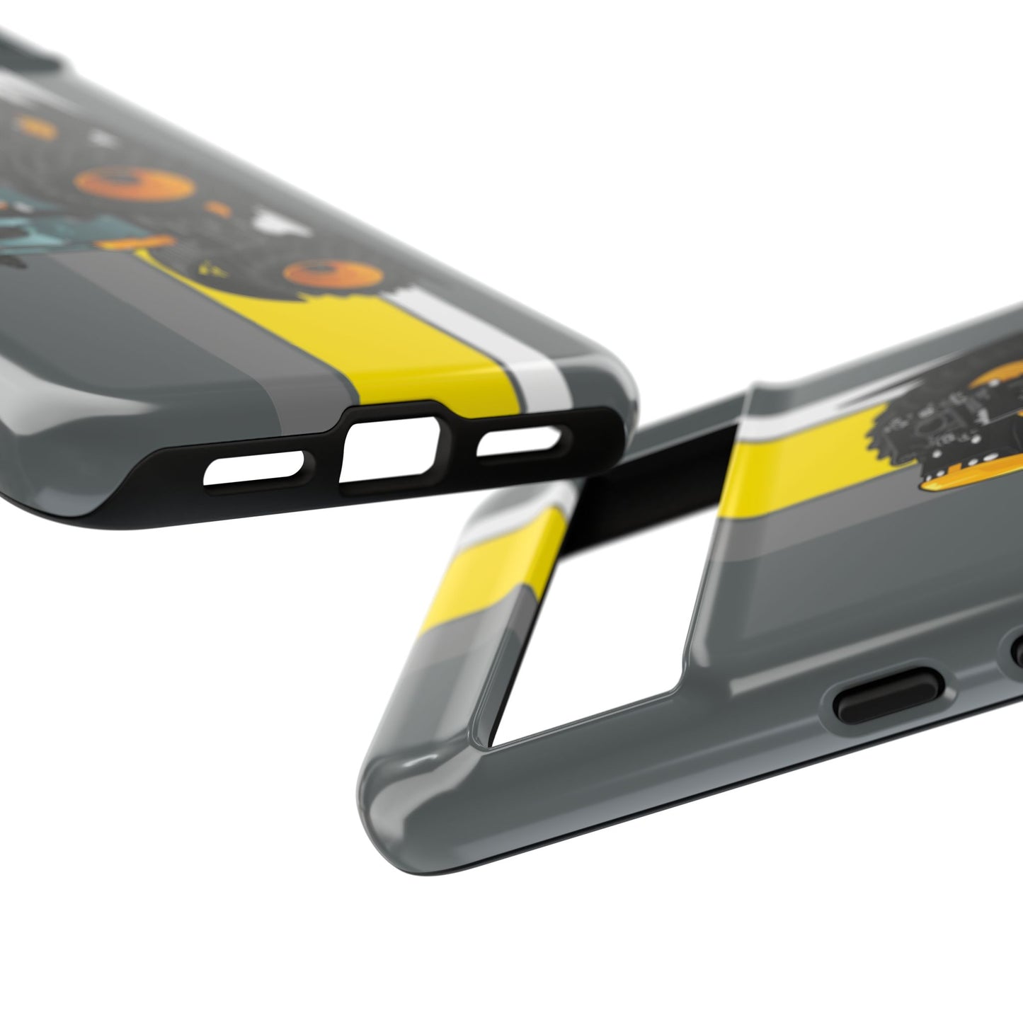 Yellow Fastrak 4000 Series Tough Phone Case - Grey