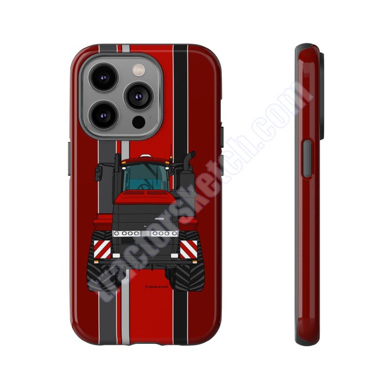 Dark Red Tractor #2 Tough Phone Case