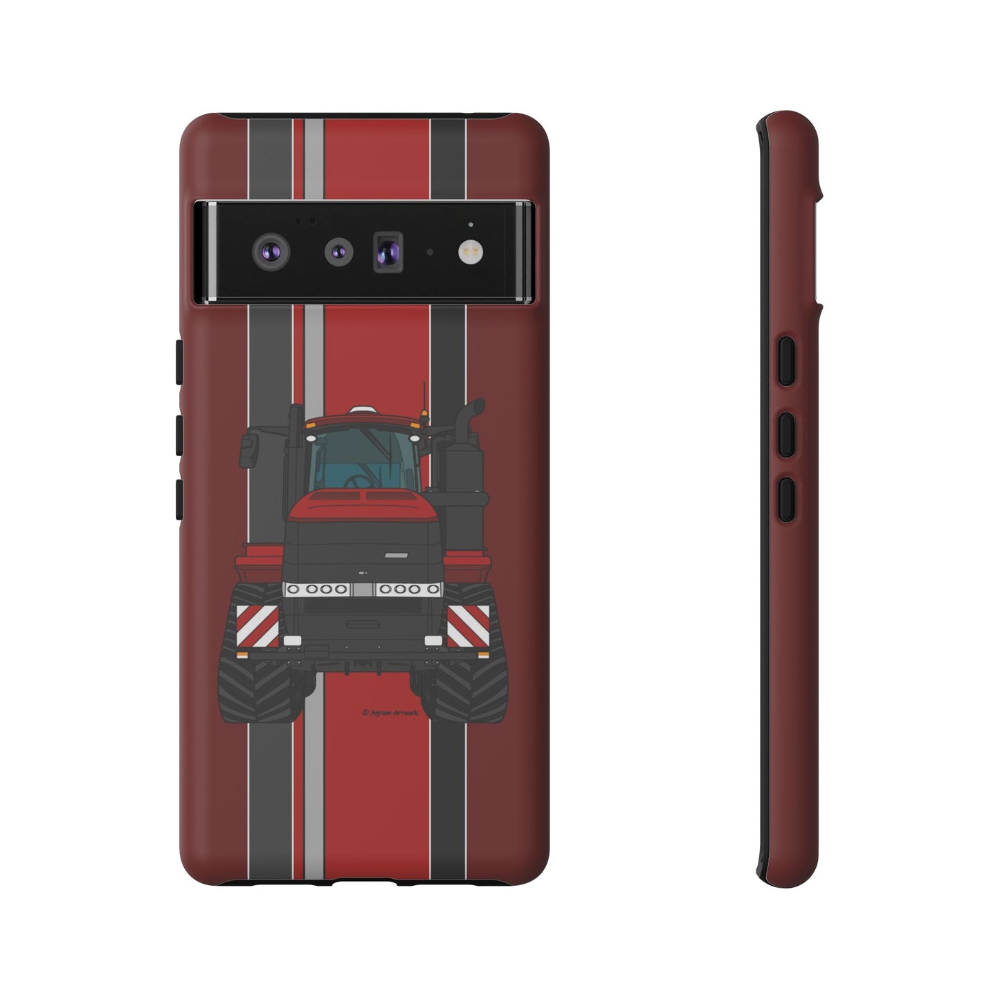 Dark Red Tractor #2 Tough Phone Case