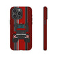 Dark Red Tractor #2 Tough Phone Case