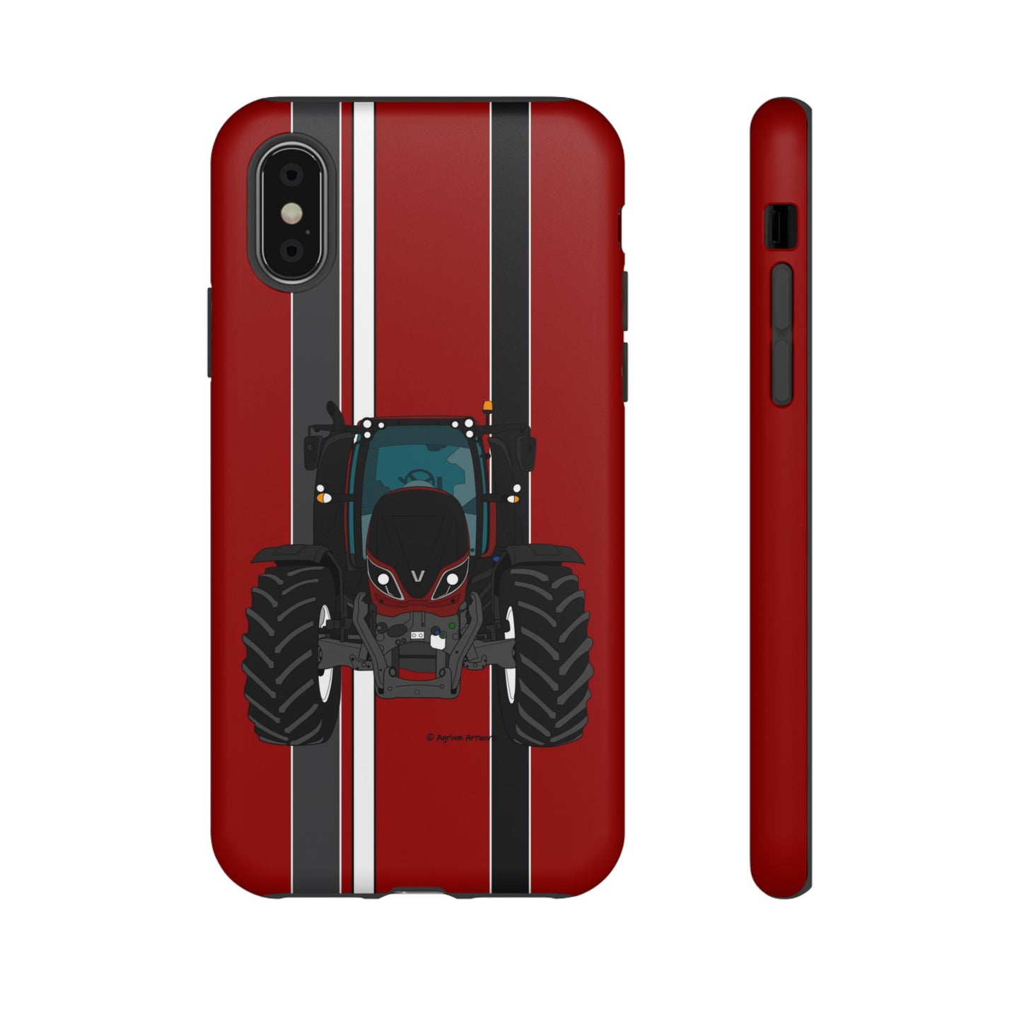 Maroon Tractor #1 Tough Phone Case