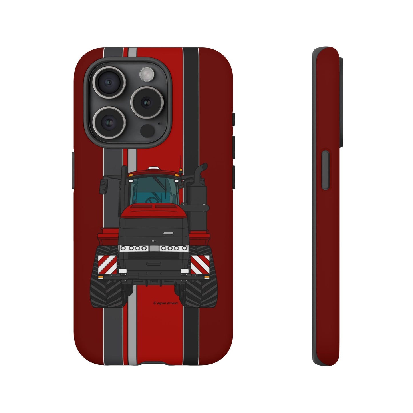 Dark Red Tractor #2 Tough Phone Case