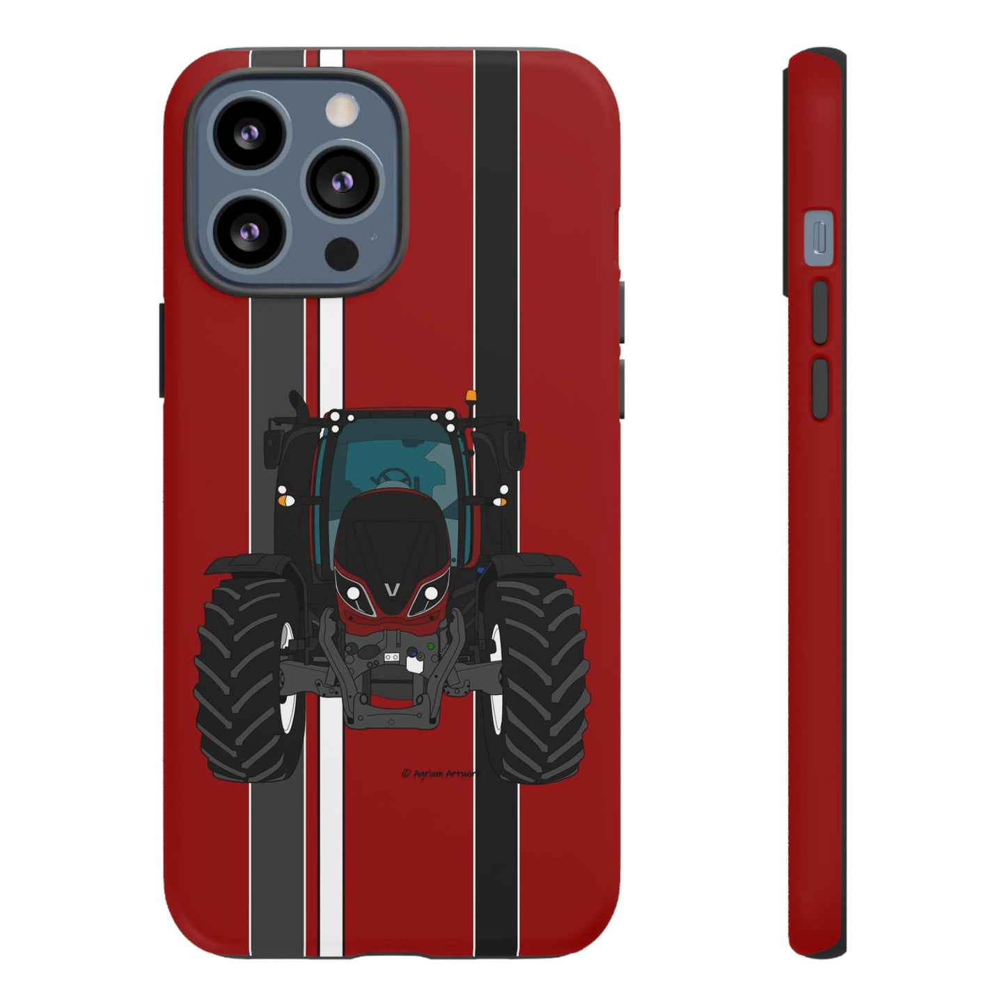 Maroon Tractor #1 Tough Phone Case