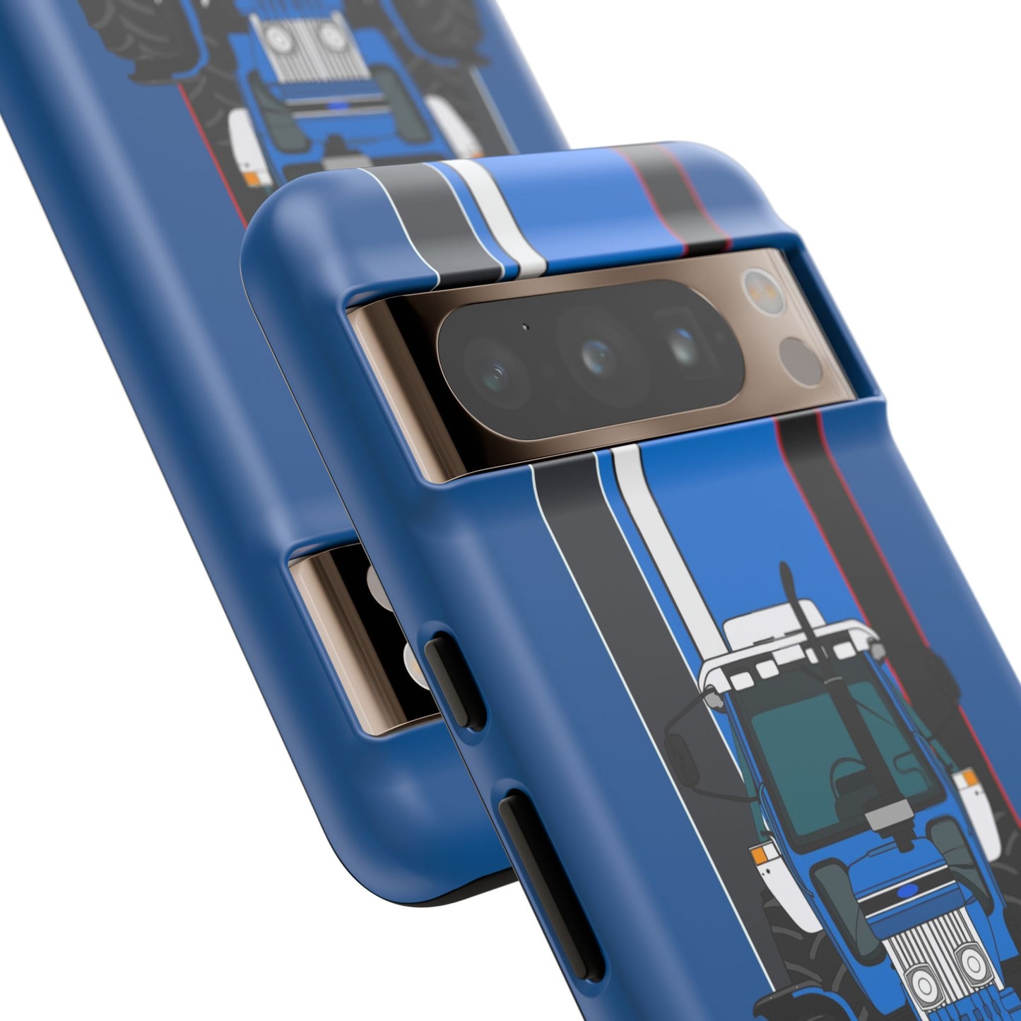 Blue Tractor #3 Tough Phone Case