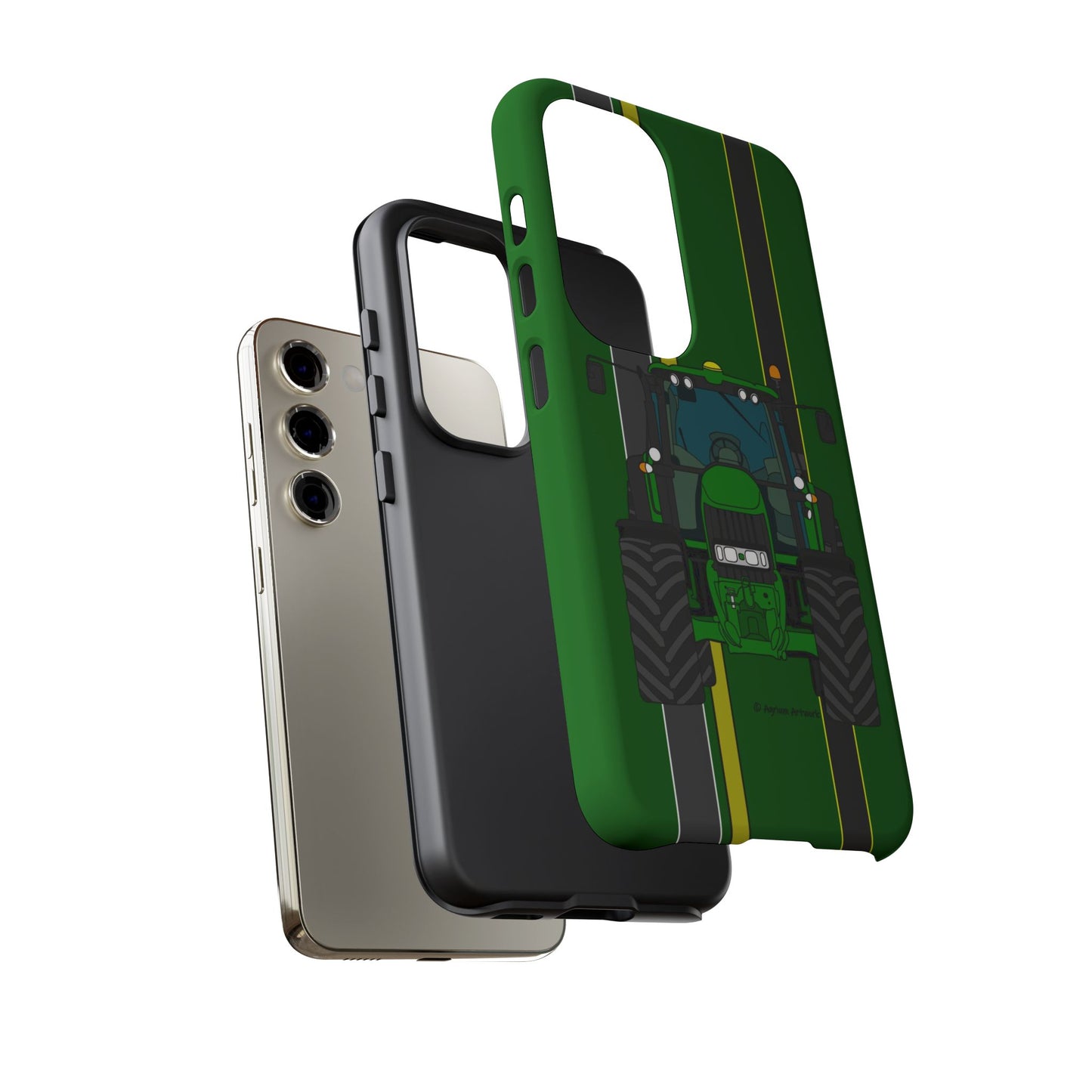 Green Tractor #2 Tough Phone Case