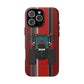 Dark Red Tractor #1 Tough Phone Case