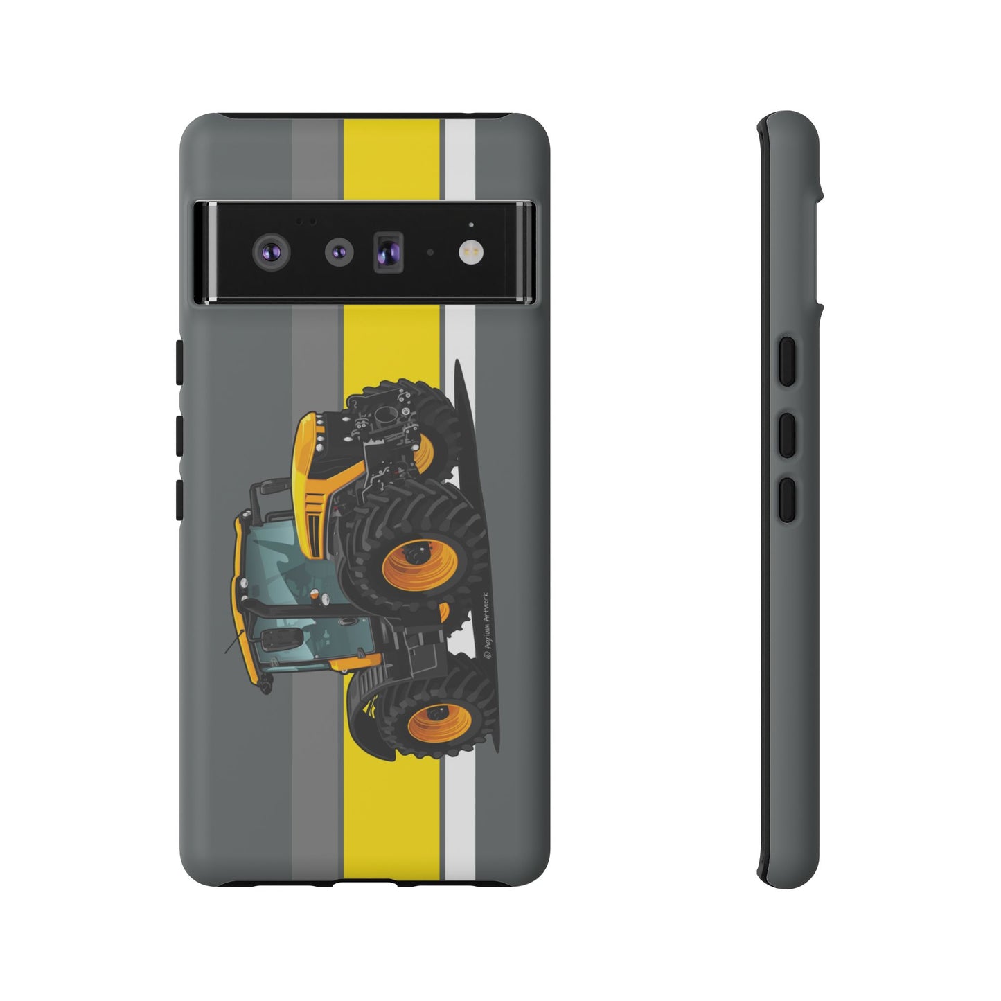 Yellow Fastrak 4000 Series Tough Phone Case - Grey