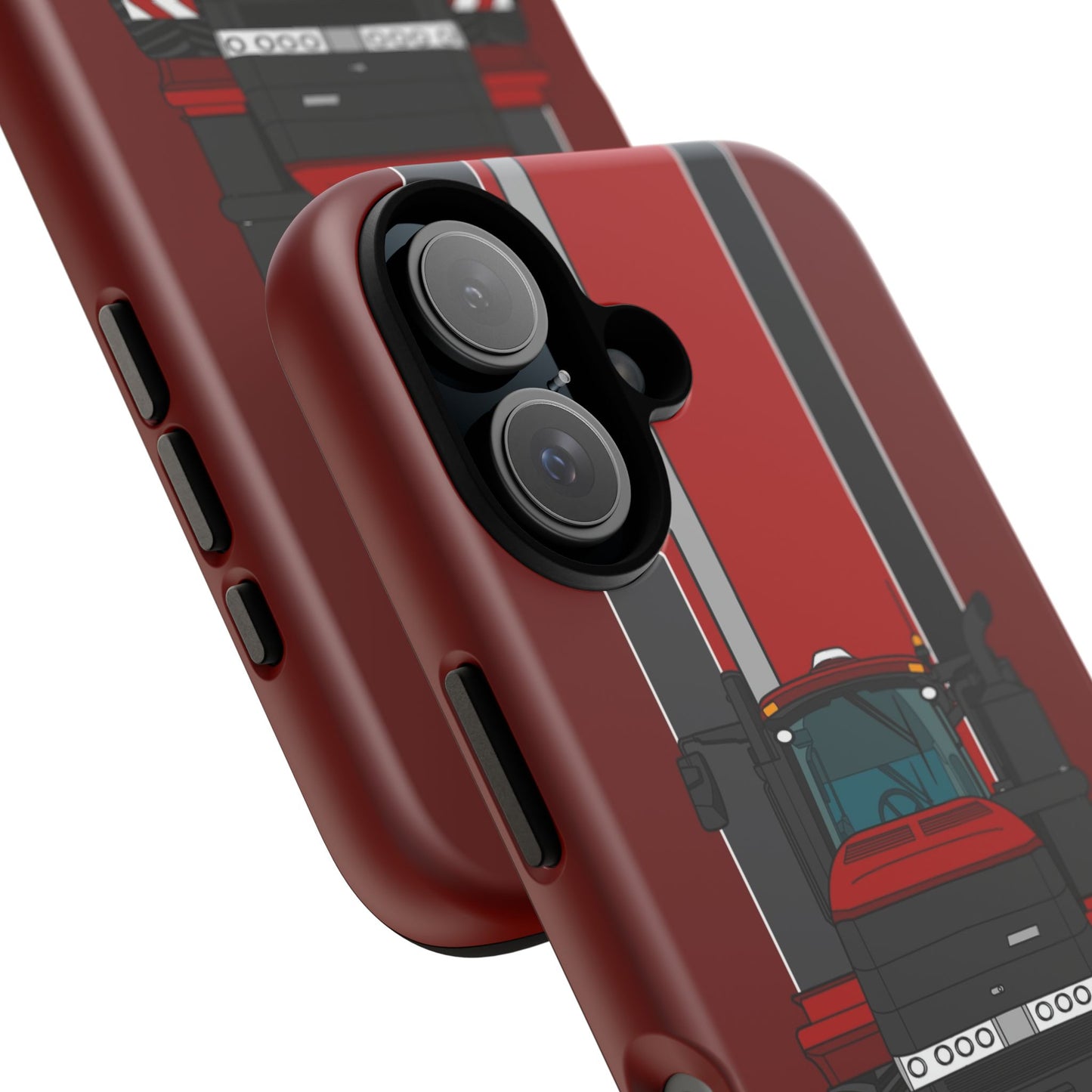 Dark Red Tractor #2 Tough Phone Case