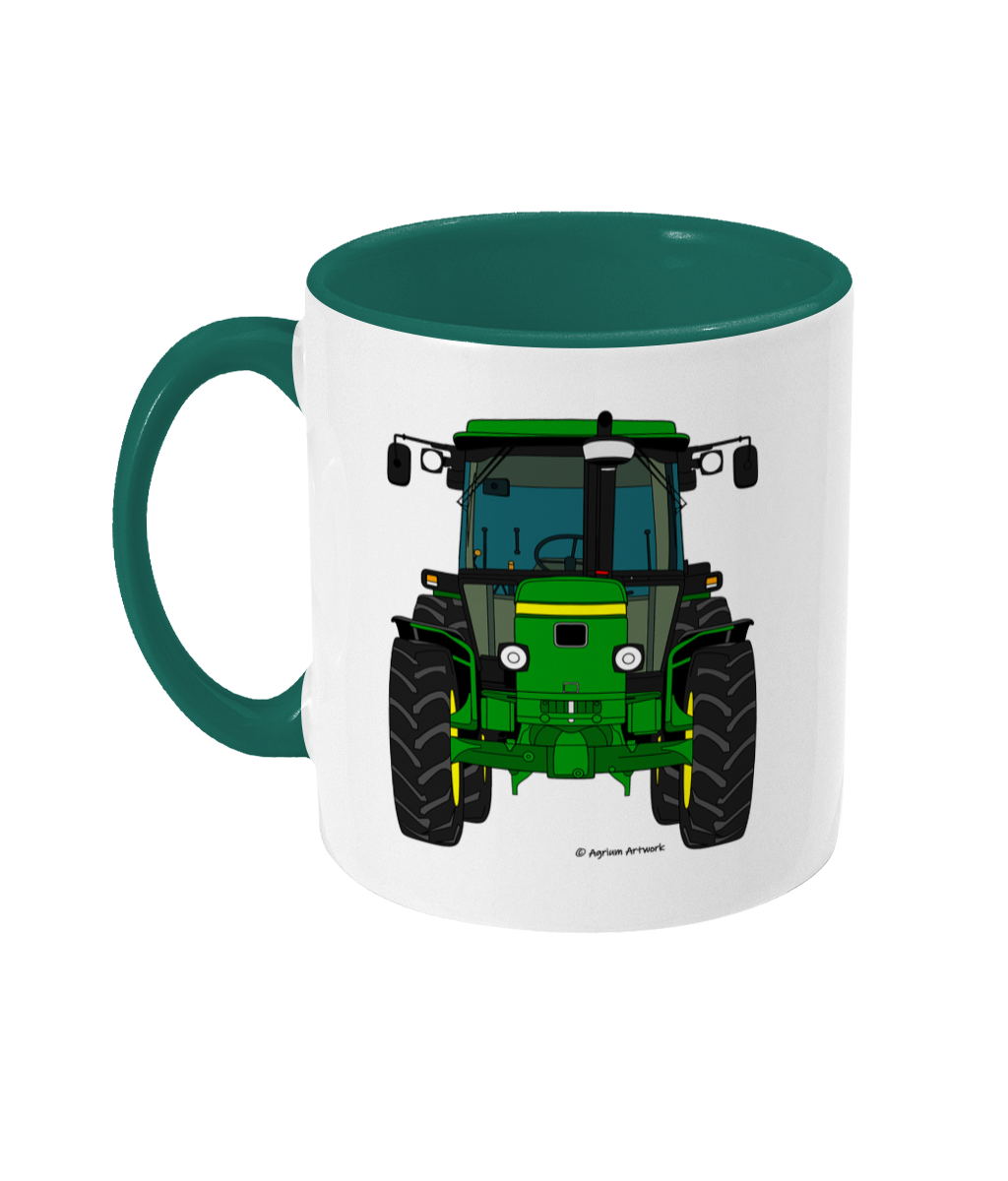 Green Tractor #3 11oz Coloured Mug