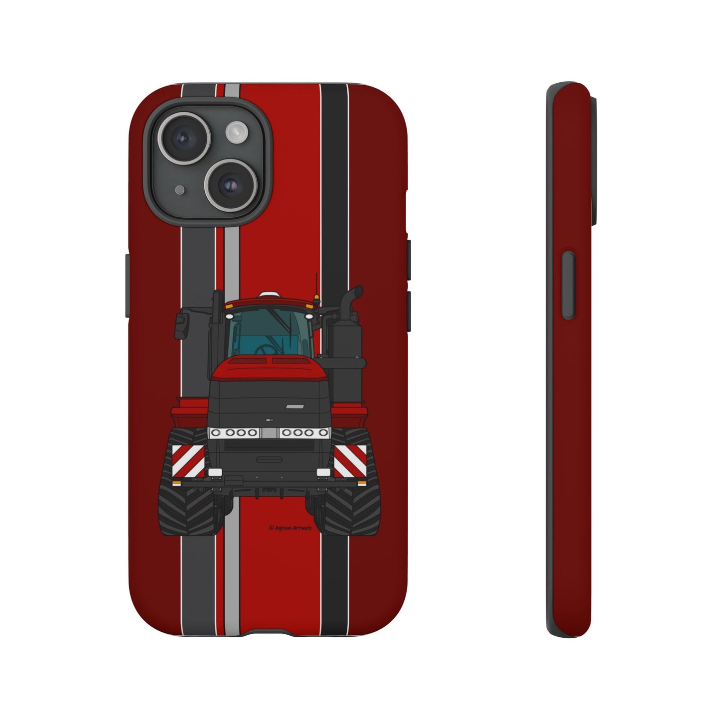 Dark Red Tractor #2 Tough Phone Case