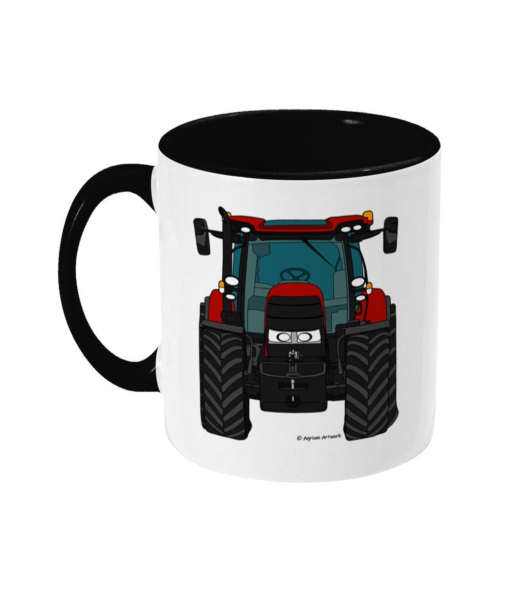 Dark Red Tractor #1 11oz Coloured Mug