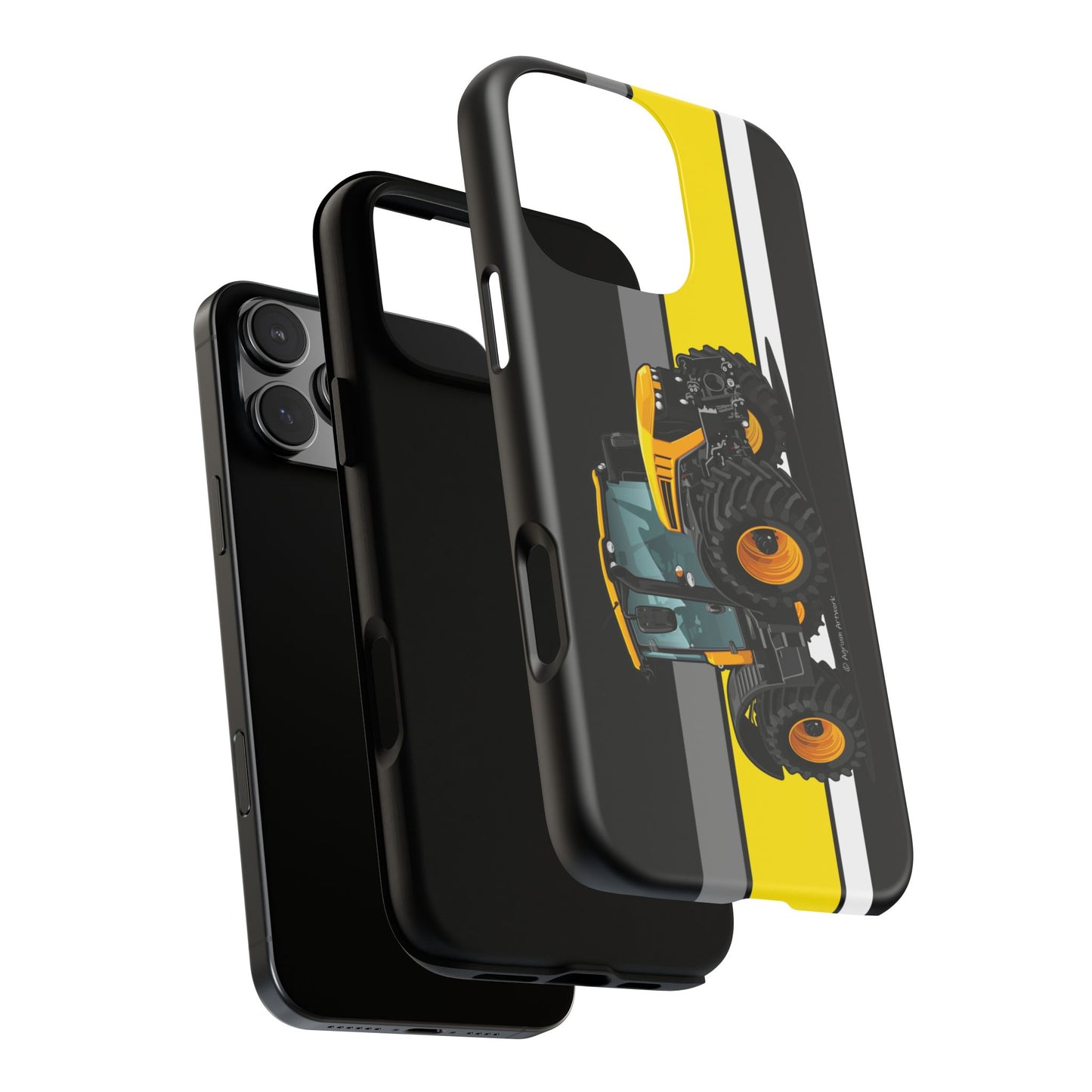 Yellow Fastrak 4000 Series Tough Phone Case - Black