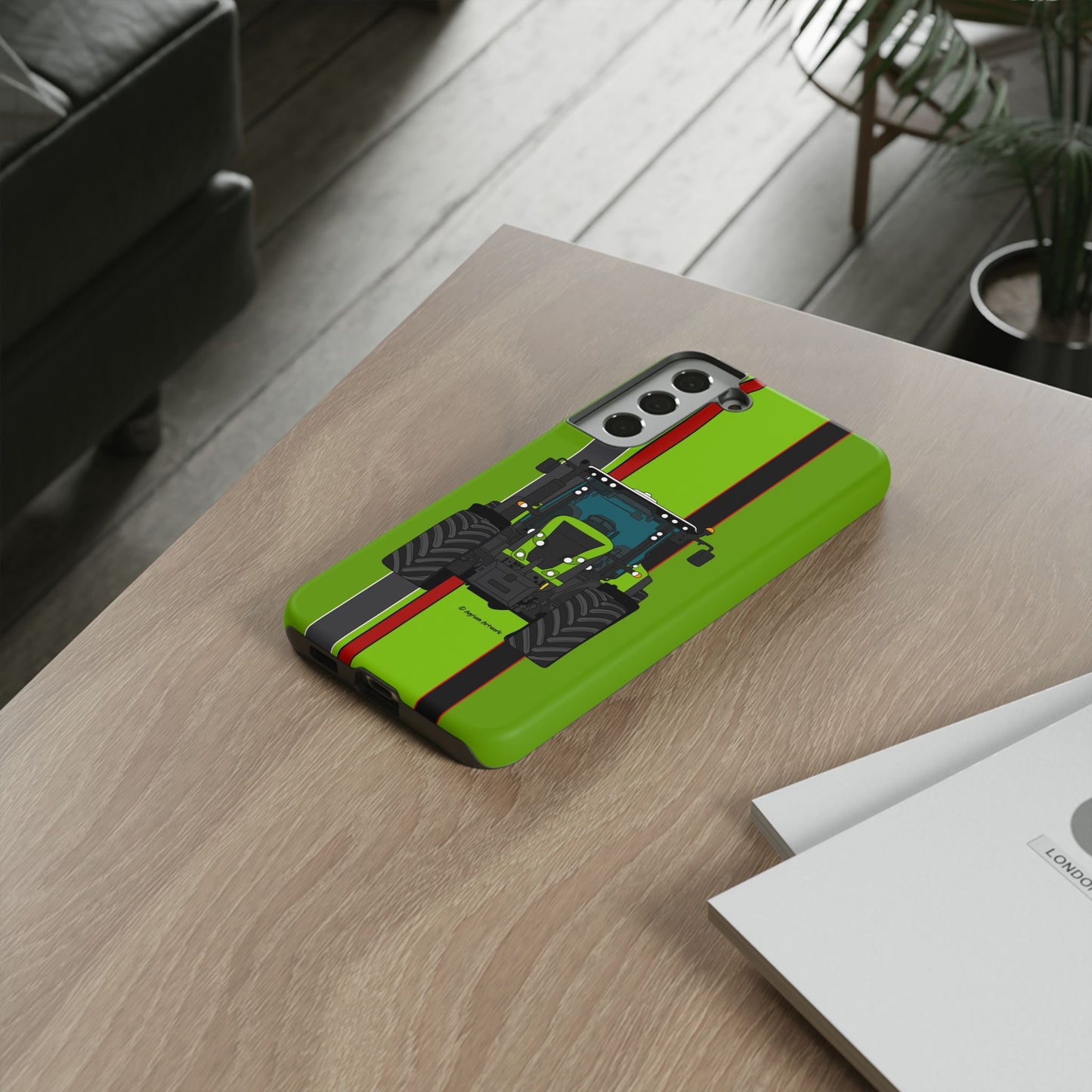 Lime Green Tractor #1 Tough Phone Case