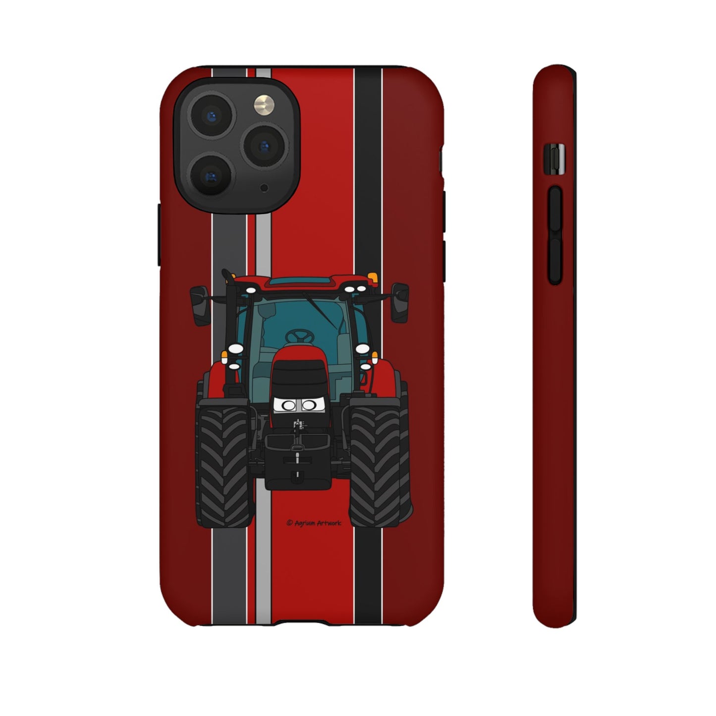 Dark Red Tractor #1 Tough Phone Case