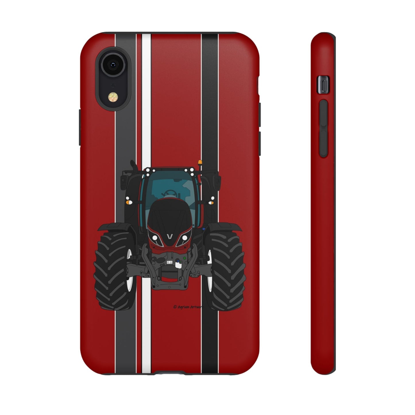 Maroon Tractor #1 Tough Phone Case