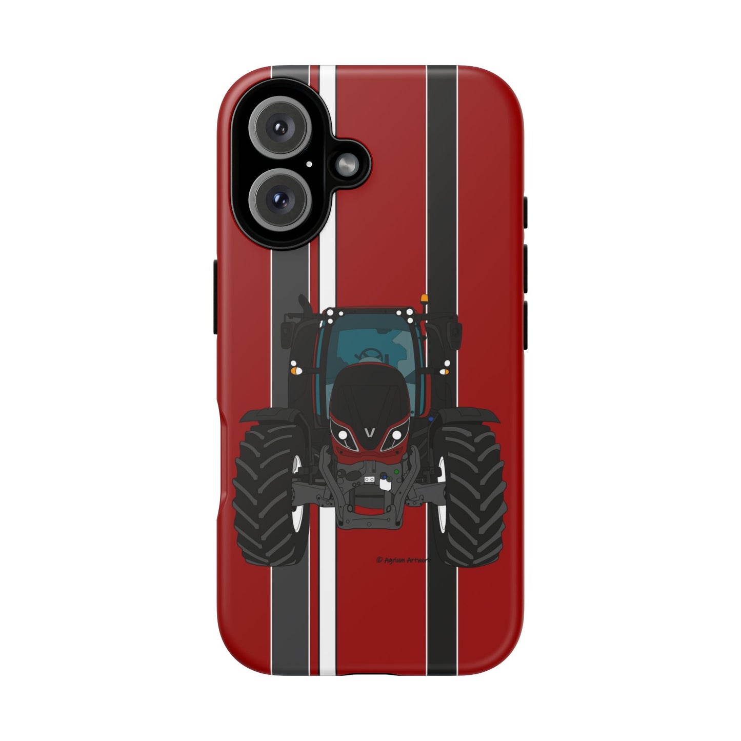 Maroon Tractor #1 Tough Phone Case