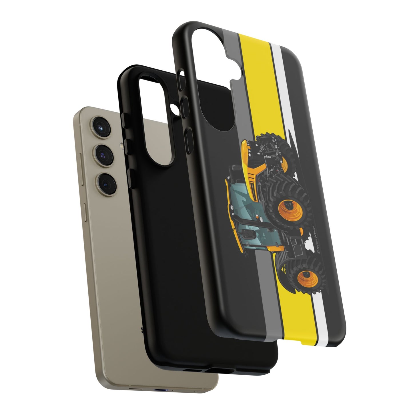 Yellow Fastrak 4000 Series Tough Phone Case - Black