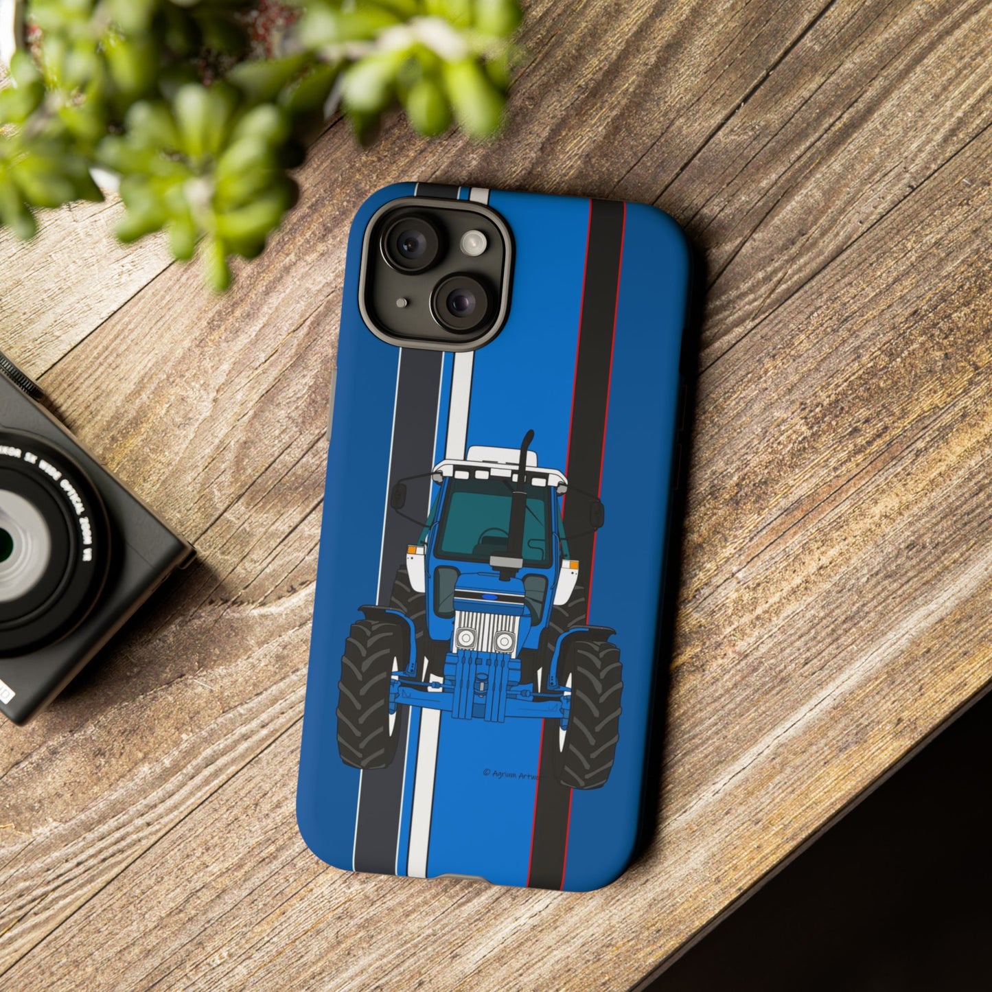 Blue Tractor #3 Tough Phone Case