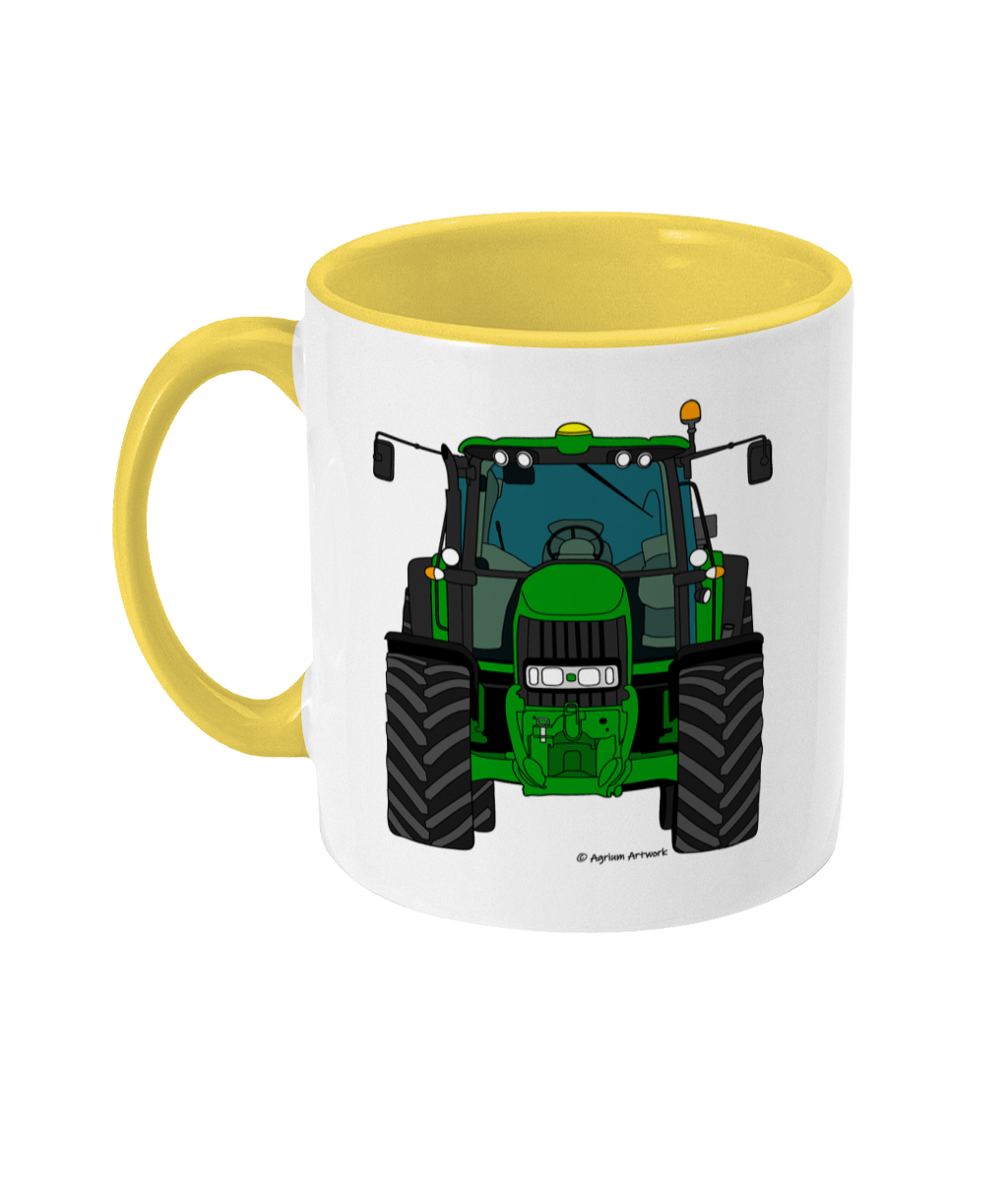 Green Tractor #2 11oz Coloured Mug