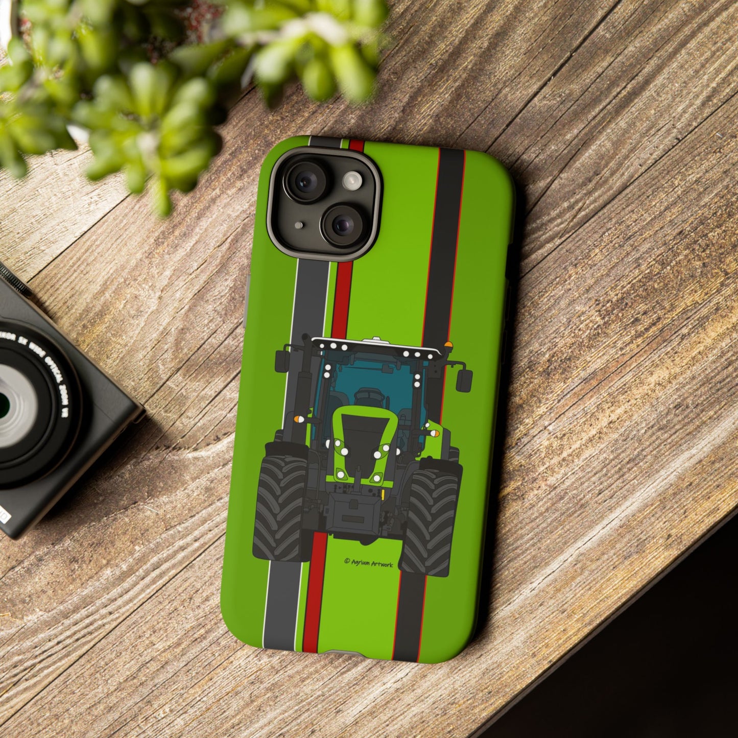 Lime Green Tractor #1 Tough Phone Case