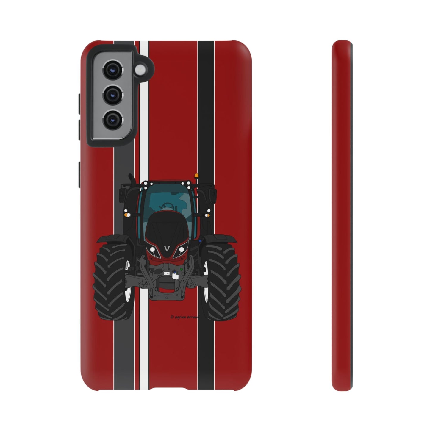 Maroon Tractor #1 Tough Phone Case