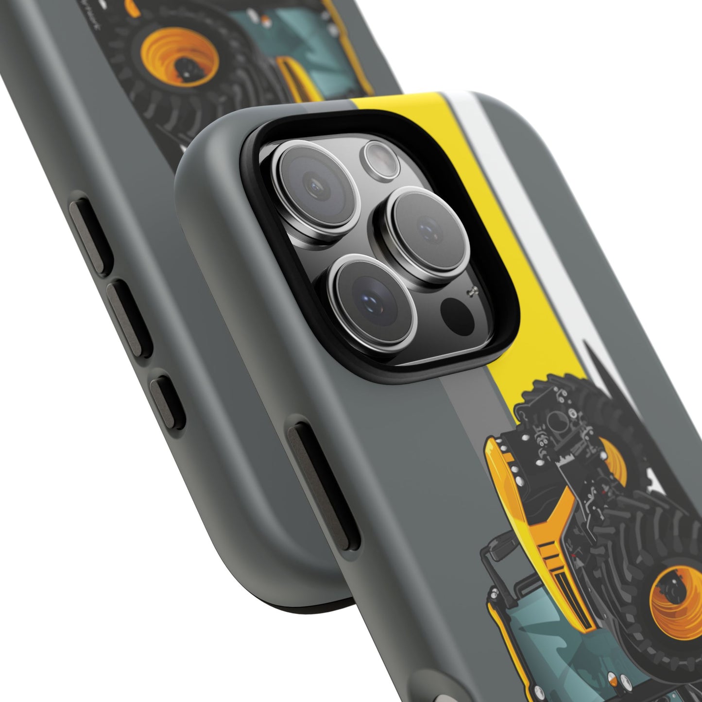 Yellow Fastrak 4000 Series Tough Phone Case - Grey