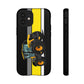 Yellow Fastrak 4000 Series Tough Phone Case - Black