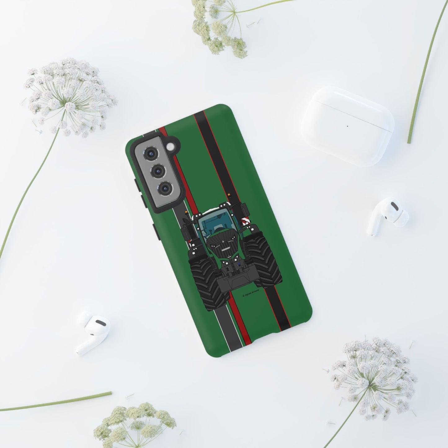 Olive Green Tractor #2 Tough Phone Case