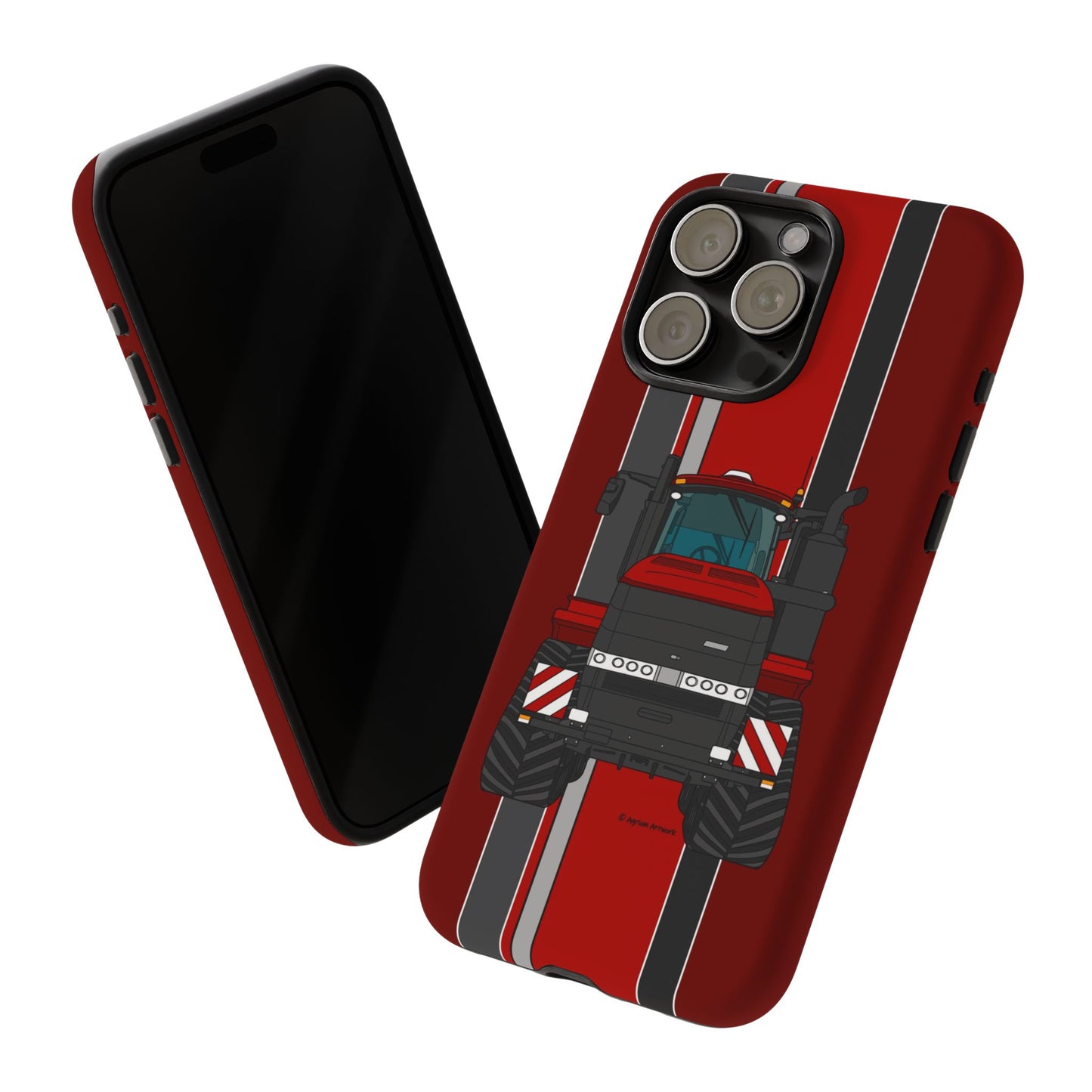 Dark Red Tractor #2 Tough Phone Case