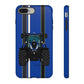 Blue Tractor #4 Tough Phone Case