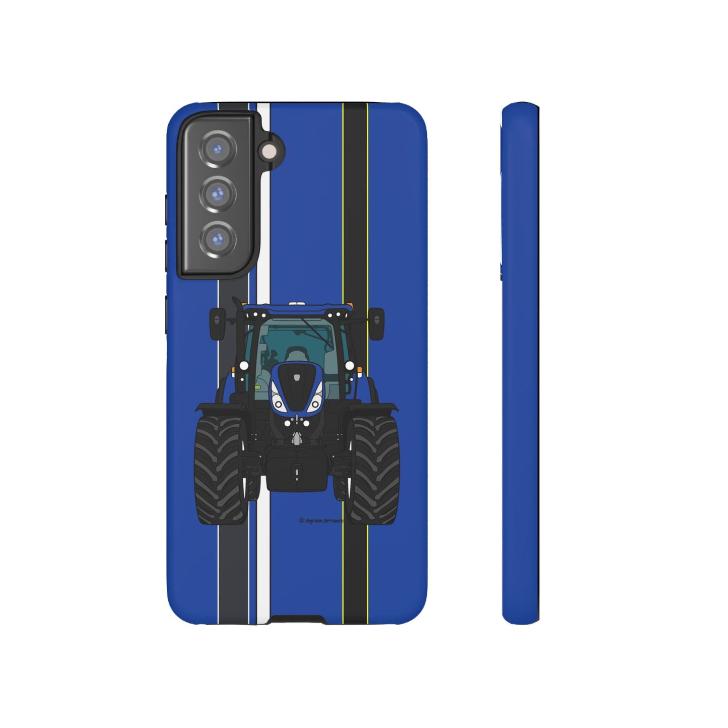 Blue Tractor #4 Tough Phone Case