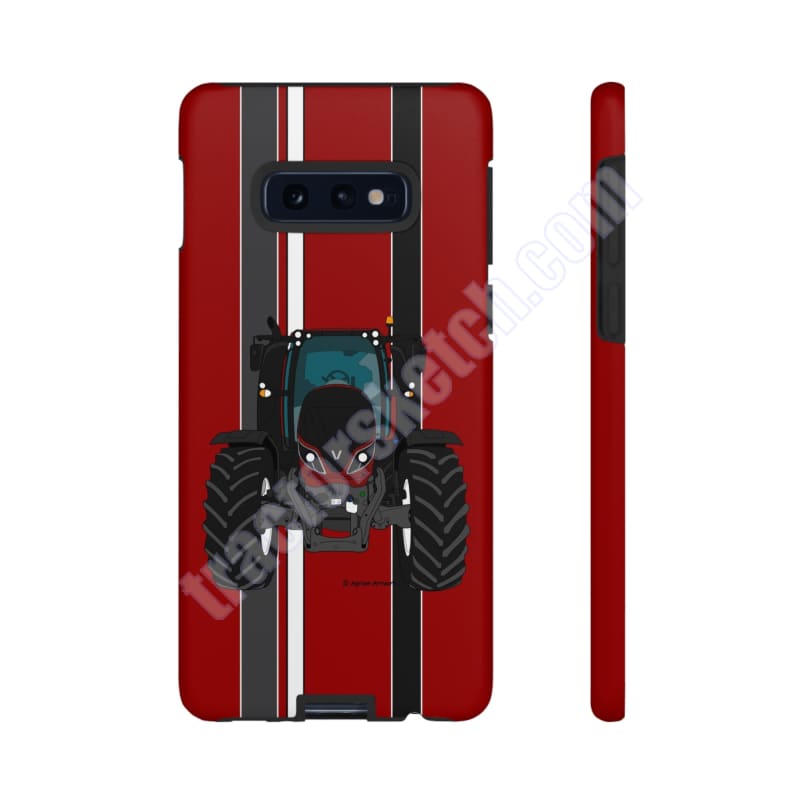 Maroon Tractor #1 Tough Phone Case