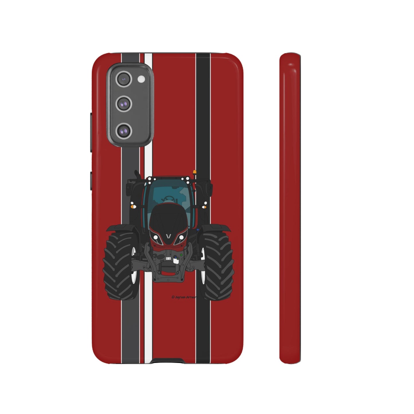 Maroon Tractor #1 Tough Phone Case