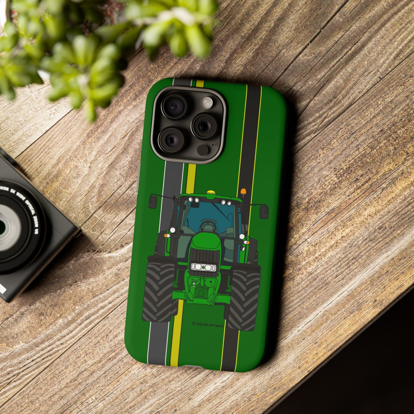 Green Tractor #2 Tough Phone Case