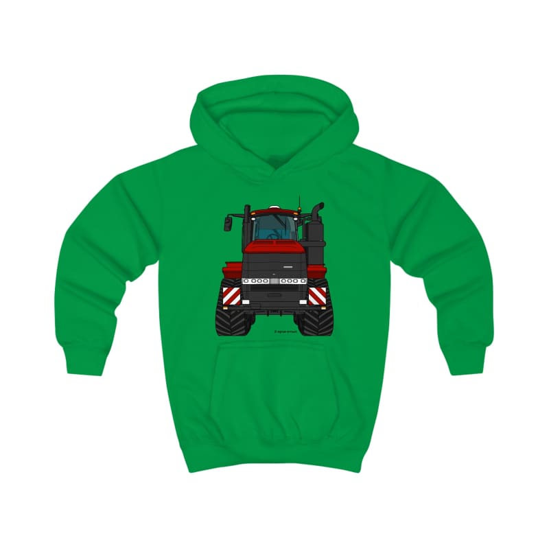 Case IH Quadtrac Tractor - Kids Cartoon Hoodie