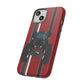 Maroon Tractor #1 Tough Phone Case