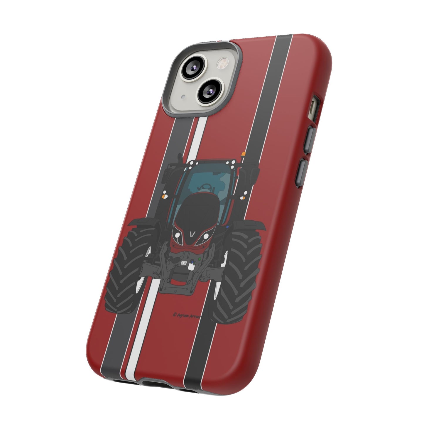 Maroon Tractor #1 Tough Phone Case