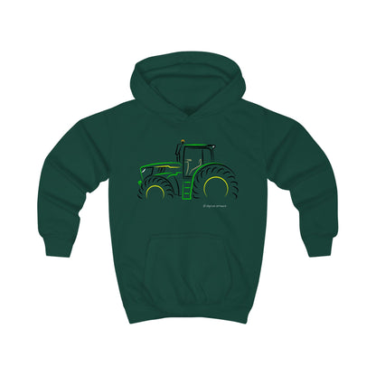 John Deere 6R Tractor Colour Highlights - Kids Hoodie