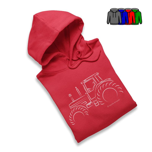 Case IH 1255XL Tractor Highlights - Adult Hoodie