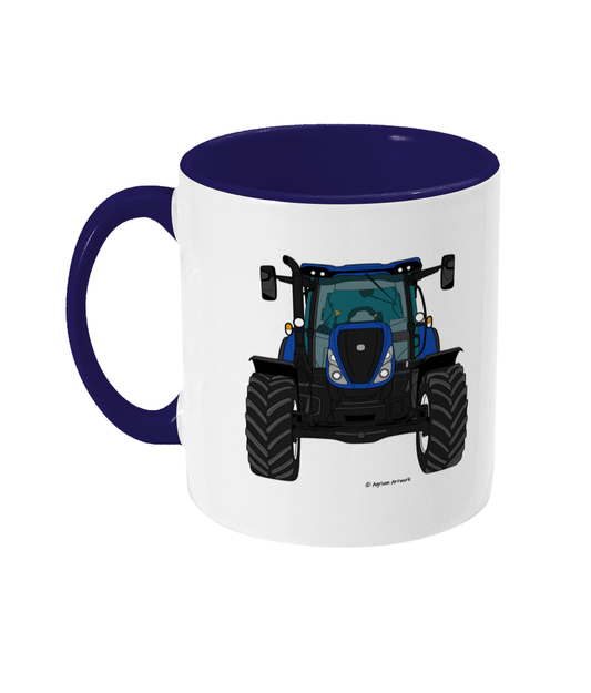 Blue Tractor #1 Coloured 11oz Mug