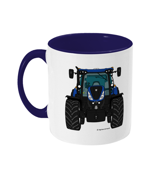 Blue Tractor #4 Coloured 11oz Mug
