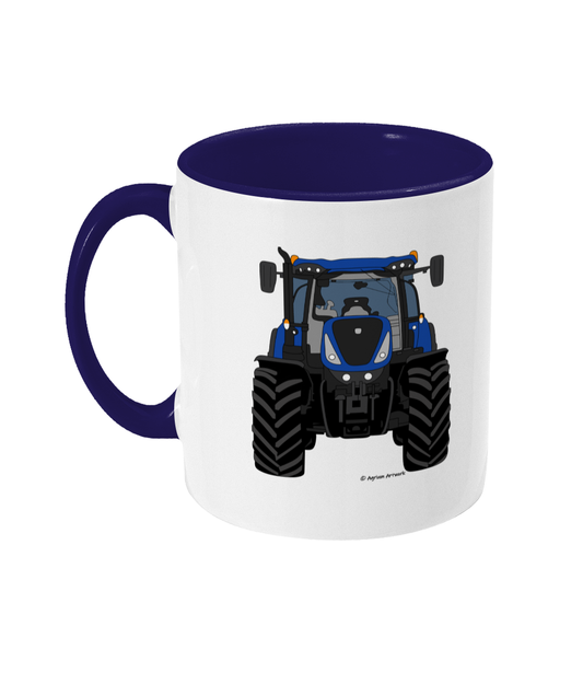 Blue Tractor #6 Coloured 11oz Mug