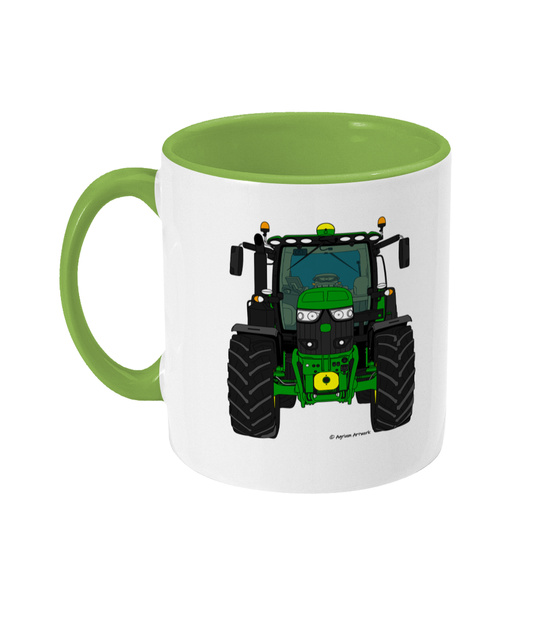 Green Tractor #1 Coloured 11oz Mug